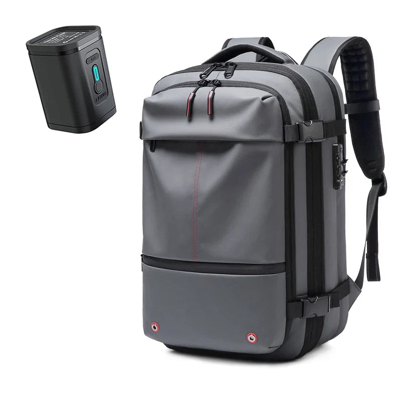Travel Men 17 Inch Laptop Backpack Vacuum Compression Backpack Business Large Capacity School Backpack Expand Outdoor Backpack
